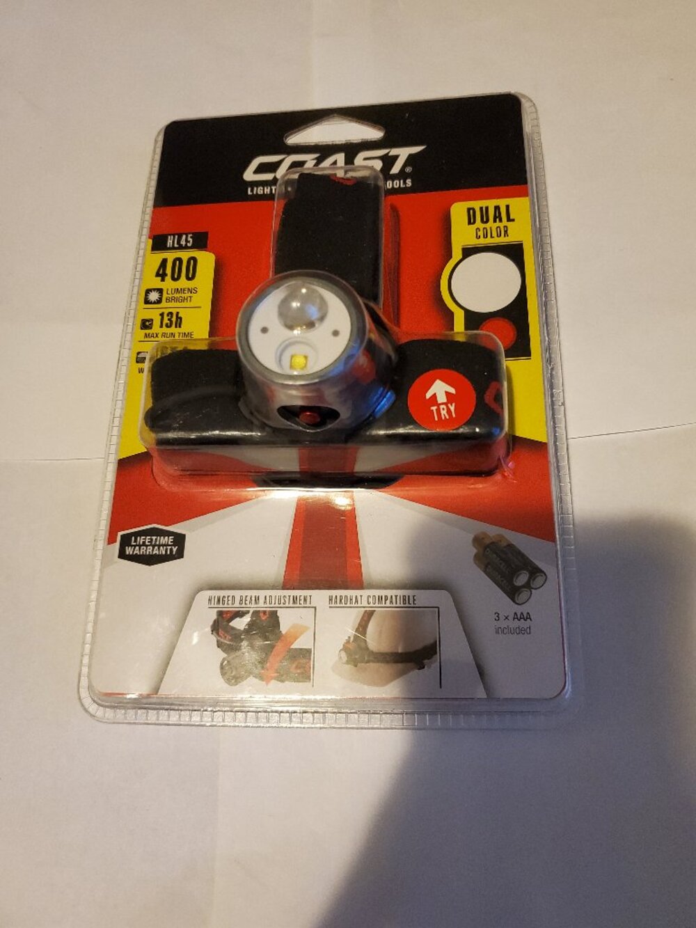 NEW COAST HL45 DUAL COLOR LED HEADLAMP LIGHT